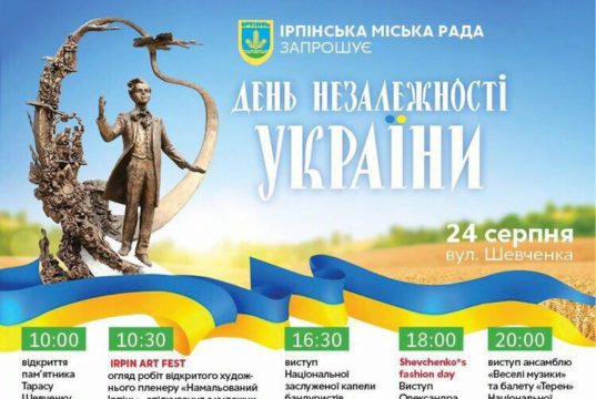 24 серпня — День Незалежності України в Ірпені: перелік святкових заходів
