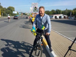 Буча вітала учасників веломарафону &#8220;Київська сотка&#8221;