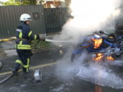 Рятувальники ліквідували пожежу приватного мотоцикла «BMW»