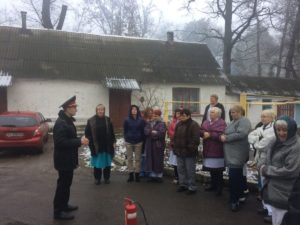 У пологовому будинку Ворзеля провели  навчання з пожежної безпеки