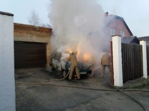 У Горенці вогнеборці ліквідовували пожежу приватного автомобіля 