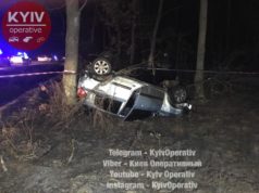 У жахливій аварії на ірпінській трасі загинув водій, а неповнолітня пасажирка зазнала важких травм