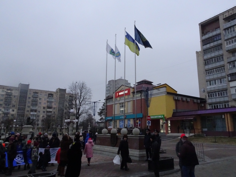 Олімпійське знамено замайоріло в Ірпені