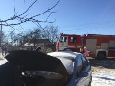 В Ірпені на вулиці Котляревського горів «Chevrolet Aveo»