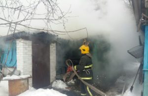 У Ворзелі загасили пожежу: вогонь з господарчої споруди міг перекинутися на будівлі, розташовані поруч