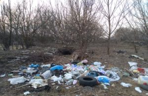 Фотофакт: купи сміття біля річки Ірпінь
