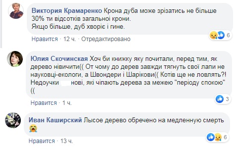 Мешканці одного з мікрорайонів Ірпеня захищають живі дерева від комунальників