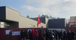 Акція протесту в Гостомелі: громада проти незаконного будівництва супермаркету в Мостищі