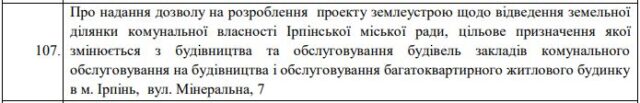 «Замість суду – висотка»: сесійні питання Ірпінської міськради породжують чутки