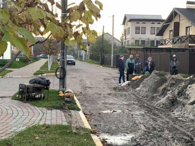 Купи піску на газовій мережі до «Синергії сіті» на заплаві Ірпеня