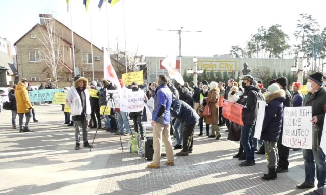 Мітинг громади в Ірпені: вимоги – скасувати фейковий Генплан та усунути головного архітектора Сапона