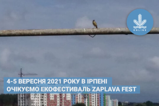 ZAPLAVA FEST – ЕКОФЕСТИВАЛЬ В ІРПЕНІ: 4-5 ВЕРЕСНЯ 2021 РОКУ